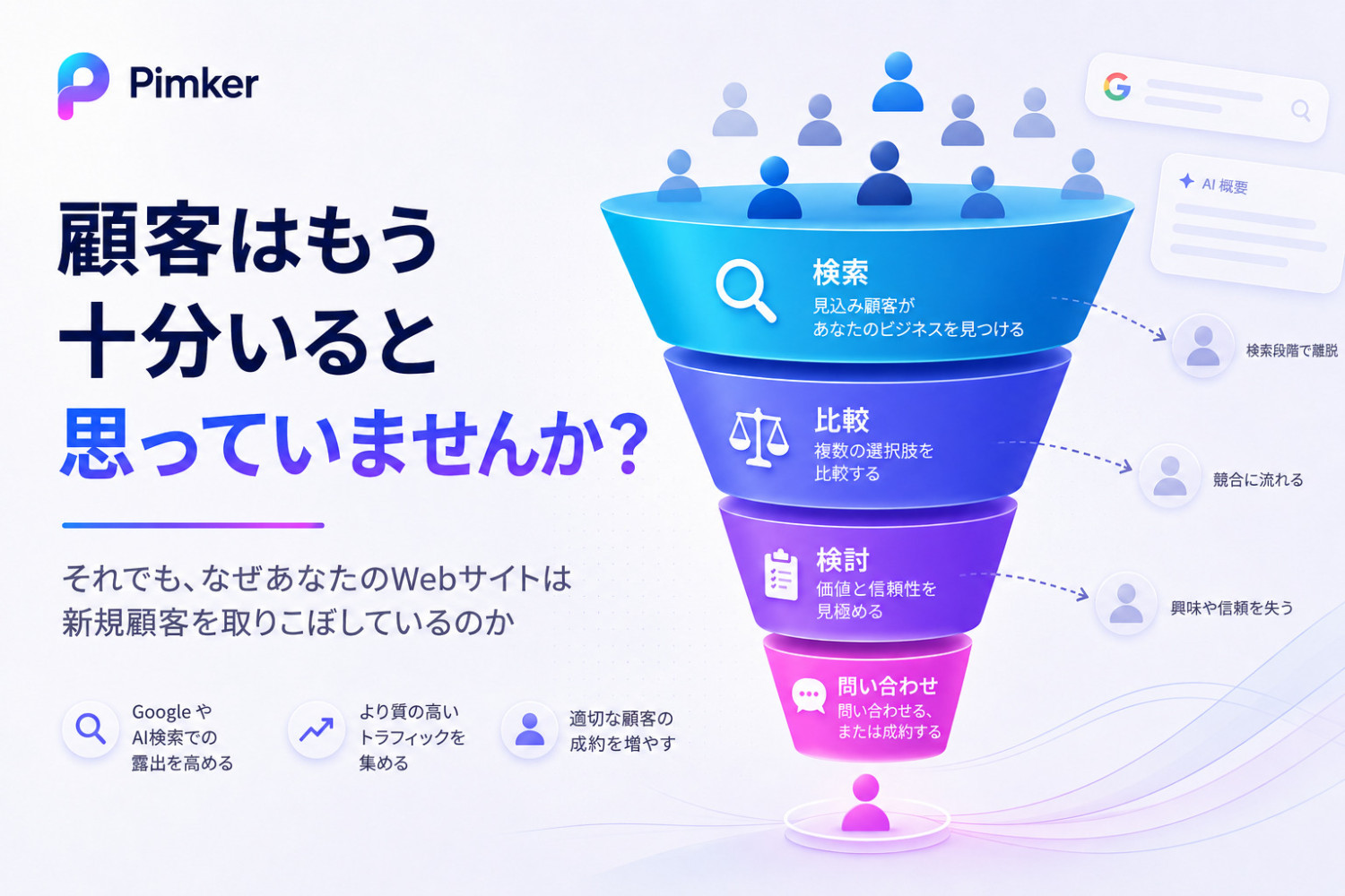 顧客はもう十分だと思っていませんか？それでもWebサイトが新規顧客を逃している理由
